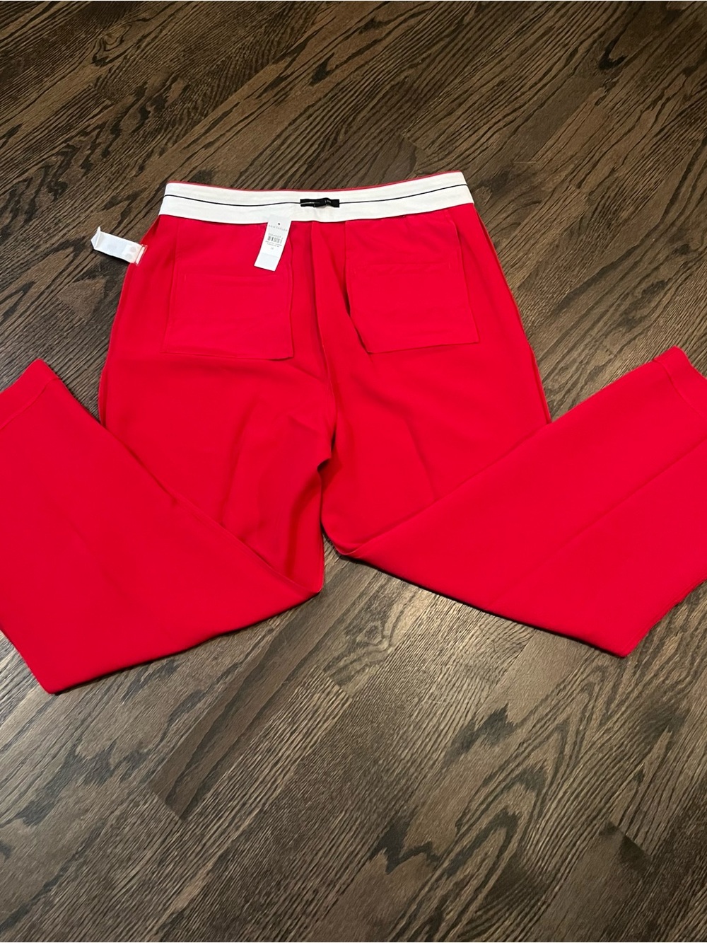 Ann Taylor Red Tailored Pants Wide leg high waist, Brand new w/ tag Size 14 - Picture 11 of 11